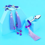 Sex Toys Metal Butt Plug Pleasure Anal Plug Sex Restraints Toys Nipple Clamp Kit Adult Sex Toy Anal Trainer For Couple Beginner