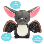 Bat Stuffed Animals Plush Toys,9.5" Cute Soft Fluffy Cuddly Plushie, Gifts For Family Kids Girls Boys Children