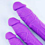 16.5 * 1.5 Inch Purple Double-Ended Extra Large Dildo Silicone Realistic Dildo With Veins And Dual-Head Glans Adult Big Toy, Flexible Super Long Dildo Lesbian, Anal G-Spot Stimulation Toy For Couples