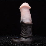 Horse Penis Silicone Extender - Thickening & Lengthening Cock Sleeve For Men - Safe Liquid Silicone Reusable Condom For Enhanced Size And Stamina