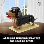 Dachshund Dog Building Toy Set,Adorable Dogs Figures For Girls Age 8-12,Gift Idea For Dog Lovers,Puppy Model For Kids Who Love Animals,Party Favors