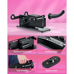 Automatic Sex Machine, Adjustable Masturbation Thrusting Machine With Realistic Dildo, Hands-Free Thrusting Dildo Machine With Quick Air, 3Xlr Connector, Love Machine For Men Women Couples Black