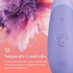 Enhance 2 in 1 Air Massage Adult Toys & Clitoris Vibrator, Lilac