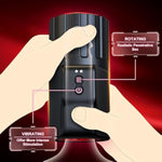 Sex Toys For Men Male Masturbator Open-Ended Adult Toys Penis Vibrator With 10 Vibrating Rotating,Automatic Blowjob Sex Machine Stimulator,Mens Masturbators Pocket Pussy For Men Masturbation Pleasure