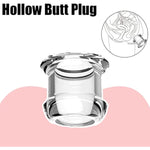 Butt Plug Douche Enema Anal Dilator Hollow Anal Plug Sex Toys For Woman Men Gay Prostata Massager Peep Vaginal Sex Products Transparent