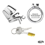 Flat Chastity Cage With Porous Breathable Design Male Chastity Devices Sex Toy Set With Circular Ring And Invisible Lock Penis Exercise Bondage Gear & Accessories For Men (45Mm)