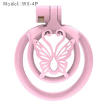Sissy Chastity Cage For Men Pink Chastity Devices Lock Design Small Chastity Cage Male Penis Cage Cock Cage Bdsm Toys For Couples Sex (Pink,Wx-4)