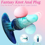 Knotted Anal Plug Realistic Dildo Wearable Butt Plug Anal Dilator (S)