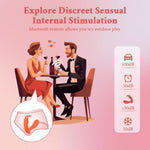 App Remote Control Clitoral G-spot Panty Vibrator for Women 4 in1 Dual Vibrating Wearable Couple Play Sexual Toys with 10 Vibrations Internal Adult Sex Toys for Female (Orange)