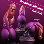 9" Thick Horse Huge Monster Dildo, Big Knot Fantasy Dragon Dildo Anal Sex Toys With Strong Suction Cup, Giant Dog Knotted Alien Silicone Animal Wolf Adult Toy For Gay Women Men