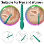 Vibrating Anal Beads Butt Plug,Anal Sex Toys With Adult Toy Prostate Massager,G Spot Vibrator Anal Plug With 10 Vibration Modes,Rechargeable Sex Stimulator For Men Women Couples Pleasure (Green)