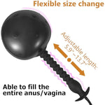 Silicone Inflatable Butt Plug Soft Anal Hook Ass Plug With Quick Release Valve And Pumb Huge Sex Dildo Buttplug For Men, Women And Beginners