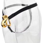 Metal Cock Cage Sex Toys Male Chastity Devices With Belt And Invisible Lock Used To Restrain A Man'S Penis Sm Bondage Gear Chasity Belts Made Of Stainless Steel (Gold,1.9In)