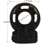 2 Pcs Butterfly Vibrating Penis Rings,Long-Lasting Disposable Cock Vibrating Clitoral Stimulator, Silicone Cock Rings, Male Erection Enhansement Sex Toy Dick Ring