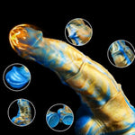 Lifelike Silicone Thrusting Horse Dildo With Strong Suction Cup - Realistic Thick Fantasy Penis For G-Spot And Anal Play, Perfect For Women And Men (L)