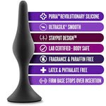 Anal Adventures Platinum Silicone Beginner Plug Kit - Three Different Sized Tapered Plugs For Anal Training - Comfortable Base For Safety And Long Term Wear - Sex Toys