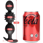 Steel Ball Butt Plugs Anal Adult Sex Toys With Massage Particles And Built-In Ball Massage, Silicone Anal Plugs Prostate G-Spot Vaginal Sm Alternative Anal Toys Erotic Products For Men Women (L)