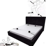 Sexy Bed Wrist Restraints Ropes & Lanyards Bed Bondaged Straps Queen Bed Sex Ties For Ankles And Wrists Resistance Bands Women Full Size Bed Bondaged Rope Cord & Rope For Bedroom Bdsm Sweater