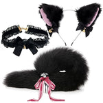 Anal Plug Butt Plug, 6Pcs/Set Sex Fox Tail Anales Plug Toys Butt Plugs With Cat Ears Headband And Necklace Metal Anal Sex Toys For Women Man Beginners Adult Couples