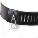 Leather Chastity Belt, Adult Toy, Men'S Chastity Pants, Black