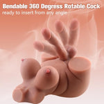 15Lb Bbw Shemale Sex Doll Trans Sex Toy With Realistic Dildo Vagina, 4 In 1 Male Masturbator Sex Doll With Penis Tight Anal Penetrable Lifelike Big Dildos Transsexual Torso For Women Men Gay Couple