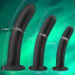 Anal Butt Plug Trainer Kit 3 Pcs Silicone Anal Dilator Pleasure Wand Prostate Massage Sex Toys For Gay Lesbian Couples Play