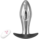 10 Modes Anal Vibrator With Remote, Recharge Metal Anal Plug Prostate Massager Adult Sex Toy For Men Women