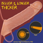 Vibrating Male Sex Toys Penis Extender Sleeve Set—Detachable Cock Sleeve Vibrator With 10 Vibrations, Realistic Penis Ring For Men Couples Penis Enlargement, Prolonged Erection