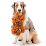 Dog Toys | Plush Toy Highland Cow Stuffed Animal For Dogs | Jumbo Beef Scented Toy - Easy To Clean And Made From Non Toxic Materials