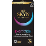 Excitation 12 Count Lubricated Studded Condoms And 12 Count Non-Latex Lubricated Condoms