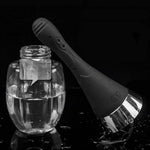 Douche Bottle Automatic Enema Bulb Kit With 3 Intensities,Electric Enema Douche For Men Women,Anti Back-Flow Anal Enema Anal Cleaner,Silicone Enema Sex Toys 300Ml (Black)