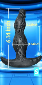 Anal Beads Dildo Wearable Butt Plug Dilator 6.14 x 1.54 Inch Sex Toy (S)