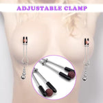 2 Pair Non-Piercing Breast Clamp Weighted Nipple Clamps Toy For Sm Women Pleasure Stimulator Valentines Gift
