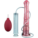 Multi Color Silicone Soft Big Long Horse Dildo Squirting Dildo Anal Plug Optional Size With Suction Base (S)