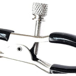 Adjustable Metal Nipple Clamps Non-Piercing Adjustable Metal Nipple Clamps On Nipple Rings Decorative Clip For Clothing Accessories On Nipple Rings Decorative (Black)