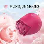Meant For You Indulge Rose G Spot & Clit Suction Vibrator - Adult Sex Toys - Petal Design, Discreet & 9 Powerful Vibrations Modes - Usb Rechargeable & Ipx6 Waterproof - Pleasure Tool For Women