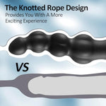 8'' Silicone Anal Dildo With 4 Knotty, Soft Anal Plug With Powerful Suction Cups, Knot Dildo For Hands-Free Use, For Female G-Spot Stimulator And Male Prostate Massager