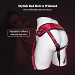 Strap On Dildo Harness Adult Sex Toys For Women Men Pegging Dildo,Adjustable Waist And Thigh Leather Belt With 3 Size Metal O-Rings, Strap On Harness Sex Toy Lingerie For Lesbian Gay Couples