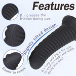 Dildo Soft Silicone Anal Plug with Strong Suction Cup for Hands-Free Play Butt Plug for Advance Player Women G-spot Stimulation Prostate Massage Sex Toys Black XXL 12-inch