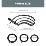 Male Chastity Device Cock Cage With 3 Sizes Of Rings, Premium Metal Silver Locked Cage Adult Sex Toy For Men (Black), Lock And 3 Keys Included