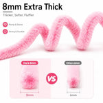 400 Pcs Pipe Cleaner Flower Kit, 8mm Chenille Stems for DIY Crafts