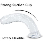 10 * 1.9 Inch Big Dildo For Sex Women Realistic, Body-Safe Material Lifelike Large Penis With Strong Suction Cup For Hands-Free Used For Women Or Men