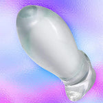 Super Big Anal Plugs, Transparent Butt Plug Prostate Massage Anus Dilator Vaginal G-Spot Orgasm Masturbation Sex Toy For Beginner Advanced Men Women (L)