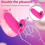 Mini Finger Sex Toy With G Spot Clitoris Vibrator, Couples Adult Sex Toys Vibrating G Spot Clitoral Nipple Couple Vibrator Stimulator, Female Vibrators For Woman Her Game Pleasure(Rose Red)