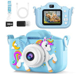 Kids Camera, Toys For Age 3-8 Year Old Boys, Stocking Stuffers For Kids, 1080P Hd Selfie Digital Video Camera For Toddlers For Son - Green