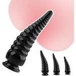 3 Pieces Large Butt Plug For Women Men Threaded Anal Training Set For Beginners Adult Sex Toy Prostate Massage Stimulator Octopus Tentacle Shaped Anal Plugs For Couple?Black?