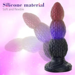 Anal Beads,6.69 Inch Anal Dildo Silicone,Knot Dildo Dragon Dildo With Strong Suction Cup And 3 Beads,Sex Toys For Men, Women,G Spot