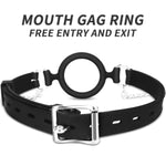 Mouth Gag With Nipple Clamps Silicone Ring Gag With Opening Mouth Open Gag Nipple Clamps Sex Flirting Sex Toys O-Rings Mouth Gag Erotic Fetish Extreme Sex Mouth Gag For Couple Women