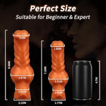 7.16" Anal Plug Butt Plug Anal Toys Adult Sex Toys Anal Trainer, Silicone Dildo Prostate Massager Knotted Dildo, Adult Sex Toys & Games For Women Men Couples, Golden