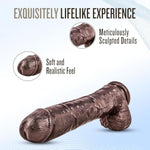 Adult Sex Toys - Realistic Monster Dildo - 11.5 Inch Long - Lifelike Huge Thick Penis With Strong Suction Cup - For Vaginal Anal G Spot Stimulation Unisex - Brown